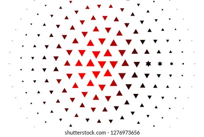 Light Red vector cover in polygonal style. Glitter abstract illustration with triangular shapes. Pattern for commercials.