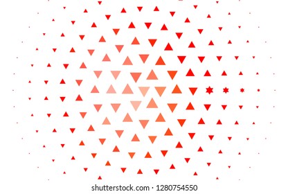 Light Red vector cover in polygonal style. Decorative design in abstract style with triangles. Pattern for commercials.