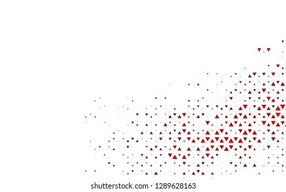Light Red vector cover in polygonal style. Glitter abstract illustration with triangular shapes. Smart design for your business advert.