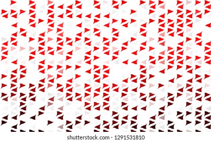 Light Red vector cover in polygonal style. Beautiful illustration with triangles in nature style. Template for wallpapers.