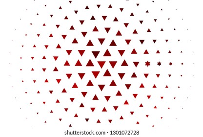 Light Red vector cover in polygonal style. Glitter abstract illustration with triangular shapes. Pattern for busines ad, booklets, leaflets