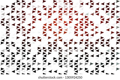 Light Red vector cover in polygonal style. Illustration with set of colorful triangles. Pattern for commercials.