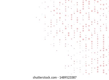 Light Red vector cover with polygonal style. Glitter abstract illustration with rectangular shapes. Smart design for your business advert.