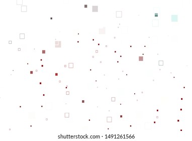 Light Red vector cover with polygonal style. Beautiful illustration with rectangles and squares. Pattern for commercials.