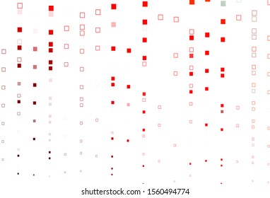 Light Red vector cover with polygonal style. Abstract gradient illustration with rectangles. Pattern for busines booklets, leaflets.
