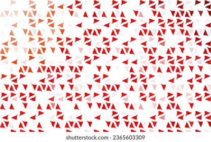 Cubierta vectorial de color rojo claro de estilo poligonal. Ilustración abstracta brillante con formas triangulares. Plantilla moderna para su página de inicio.