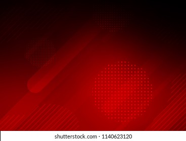 Light Red vector cover with rounded stripes, dots. Capsules on blurred abstract background with gradient dots. The pattern can be used for websites.