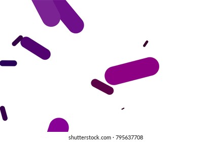 Light Red vector cover with rounded stripes. Capsules on blurred abstract background with gradient. The template can be used as a background.
