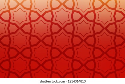 Light Red vector cover with small and big stars. Shining colored illustration with stars. Best design for your ad, poster, banner.