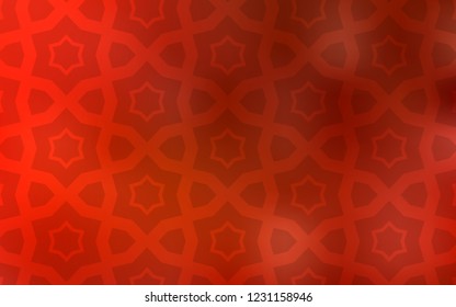 Light Red vector cover with small and big stars. Stars on blurred abstract background with gradient. Smart design for your business advert.