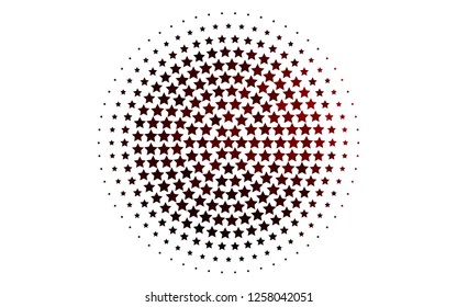 Light Red vector cover with small and big stars. Stars on blurred abstract background with gradient. The pattern can be used for websites.