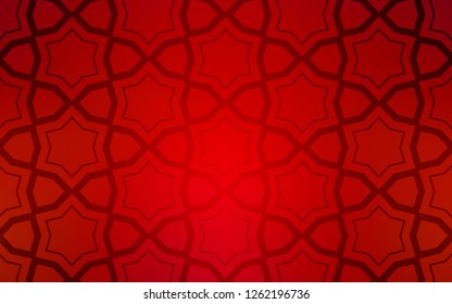 Light Red vector cover with small and big stars. Blurred decorative design in simple style with stars. Smart design for your business advert.