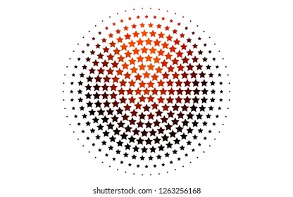 Light Red vector cover with small and big stars. Glitter abstract illustration with colored stars. The pattern can be used for wrapping gifts.