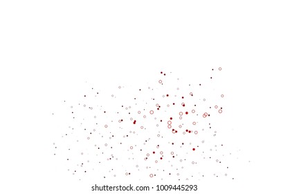 Light Red vector  cover with spots. Abstract illustration with colored bubbles in nature style. The pattern can be used for ads, leaflets of liquid.