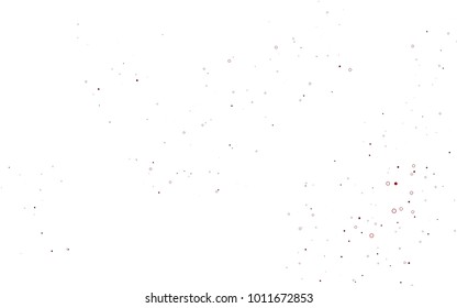 Light Red vector  cover with spots. Illustration with set of shining colorful abstract circles. The pattern can be used for beautiful websites.