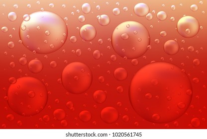 Light Red vector cover with spots. Modern abstract illustration with colorful water drops. New design for ad, poster, banner of your website.