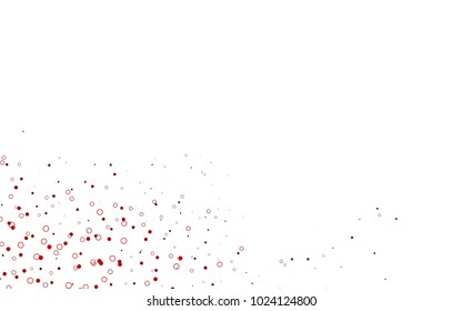 Light Red vector  cover with spots. Modern abstract illustration with colorful water drops. The pattern can be used for beautiful websites.