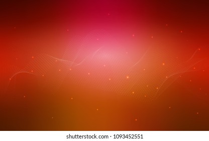 Light Red vector cover with spots. Abstract illustration with colored bubbles in nature style. The pattern can be used for ads, leaflets of liquid.