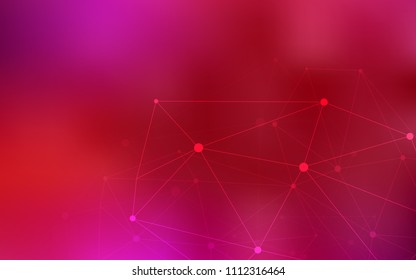 Light Red vector cover with spots, lines. Decorative design in abstract style with triangle structure. Completely new template for your brand book.