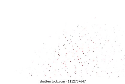 Light Red vector  cover with spots. Abstract illustration with colored bubbles in nature style. Pattern can be used as texture of water, rain drops.