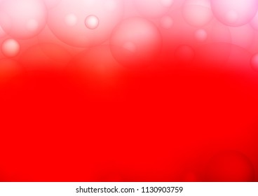 Light Red vector cover with spots. Abstract illustration with colored bubbles in nature style. The pattern can be used for aqua ad, booklets.