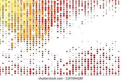 Light Red vector cover with spots. Abstract illustration with colored bubbles in nature style. Pattern for ads, booklets.