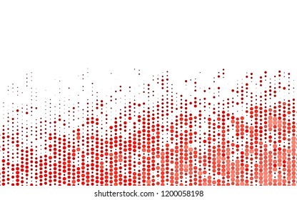 Light Red vector cover with spots. Beautiful colored illustration with blurred circles in nature style. Template for your brand book.
