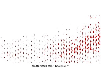 Light Red vector cover with spots. Illustration with set of shining colorful abstract circles. Pattern for beautiful websites.