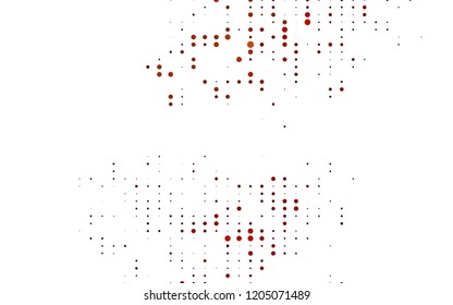 Light Red vector cover with spots. Illustration with set of shining colorful abstract circles. Template for your brand book.
