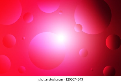 Light Red vector cover with spots. Modern abstract illustration with colorful water drops. Pattern can be used for beautiful websites.