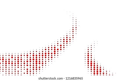Light Red vector cover with spots. Blurred decorative design in abstract style with bubbles. Pattern of water, rain drops.
