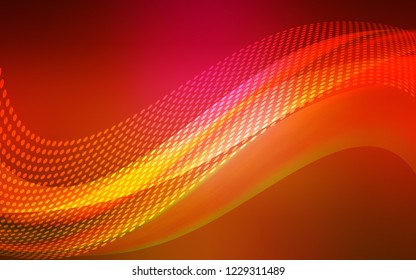 Light Red vector cover with spots, lines. Decorative design in abstract style with triangle structure. Pattern for ads, leaflets.