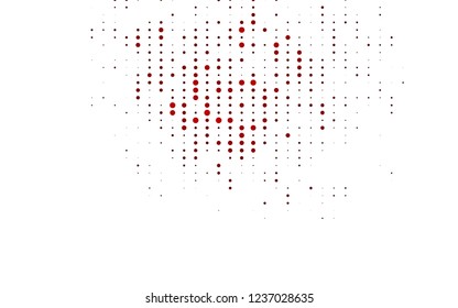 Light Red vector cover with spots. Modern abstract illustration with colorful water drops. Pattern for ads, leaflets.
