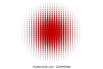 Light Red vector cover with spots. Blurred bubbles on abstract background with colorful gradient. Template for your brand book.