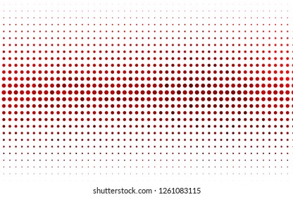 Light Red vector cover with spots. Blurred bubbles on abstract background with colorful gradient. Pattern for ads, leaflets.