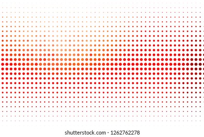 Light Red vector cover with spots. Beautiful colored illustration with blurred circles in nature style. Design for business adverts.