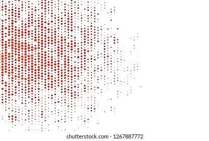 Light Red vector cover with spots. Modern abstract illustration with colorful water drops. Template for your brand book.
