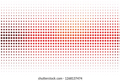 Light Red vector cover with spots. Abstract illustration with colored bubbles in nature style. Design for posters, banners.