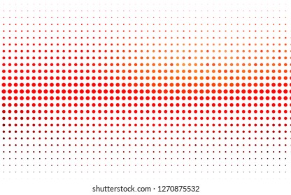 Light Red vector cover with spots. Beautiful colored illustration with blurred circles in nature style. Pattern for ads, booklets.