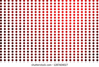 Light Red vector cover with spots. Illustration with set of shining colorful abstract circles. Template for your brand book.