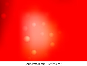 Light Red vector cover with spots. Beautiful colored illustration with blurred circles in nature style. Beautiful design for your business natural advert.