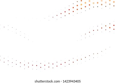 Light Red vector cover with spots. Beautiful colored illustration with blurred circles in nature style. Completely new template for your brand book.