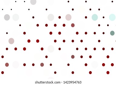 Light Red vector cover with spots. Blurred decorative design in abstract style with bubbles. Completely new template for your brand book.