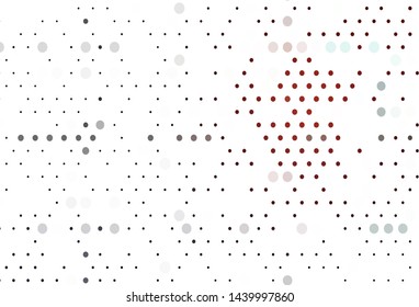 Light Red vector cover with spots. Abstract illustration with colored bubbles in nature style. Pattern for beautiful websites.