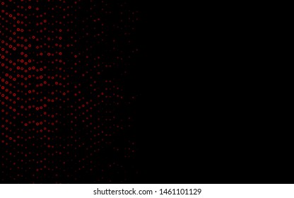 Light Red vector cover with spots. Blurred decorative design in abstract style with bubbles. Pattern of water, rain drops.