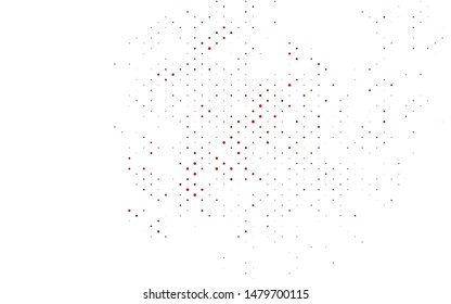 Light Red vector cover with spots. Blurred bubbles on abstract background with colorful gradient. Pattern for beautiful websites.