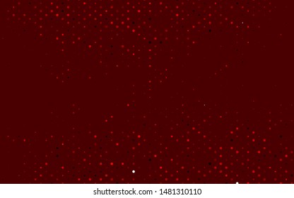 Light Red vector cover with spots. Modern abstract illustration with colorful water drops. Pattern of water, rain drops.
