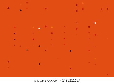 Light Red vector cover with spots. Blurred bubbles on abstract background with colorful gradient. Design for posters, banners.