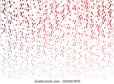Light Red vector cover with spots. Beautiful colored illustration with blurred circles in nature style. Completely new template for your brand book.