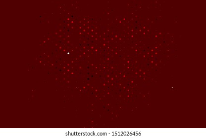 Light Red vector cover with spots. Blurred decorative design in abstract style with bubbles. Pattern of water, rain drops.